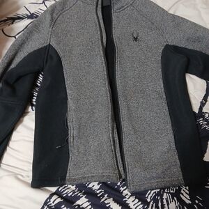 Spyder Gray and Black Jacket